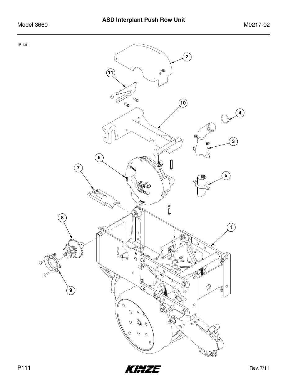 Asd interplant push row unit | Kinze 3660 Lift and Rotate Planter Rev. 6/14 User Manual | Page 114 / 282