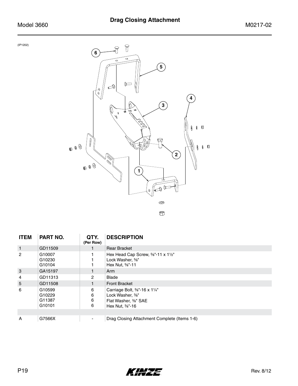 Drag closing attachment | Kinze 3660 Lift and Rotate Planter Rev. 6/14 User Manual | Page 22 / 282