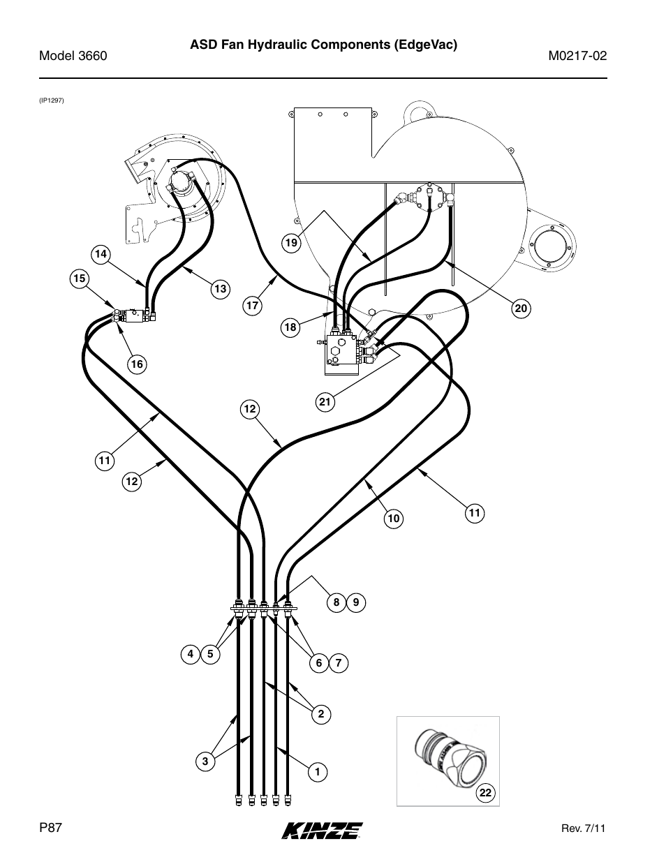 Asd fan hydraulic components (edgevac) | Kinze 3660 Lift and Rotate Planter Rev. 6/14 User Manual | Page 90 / 282
