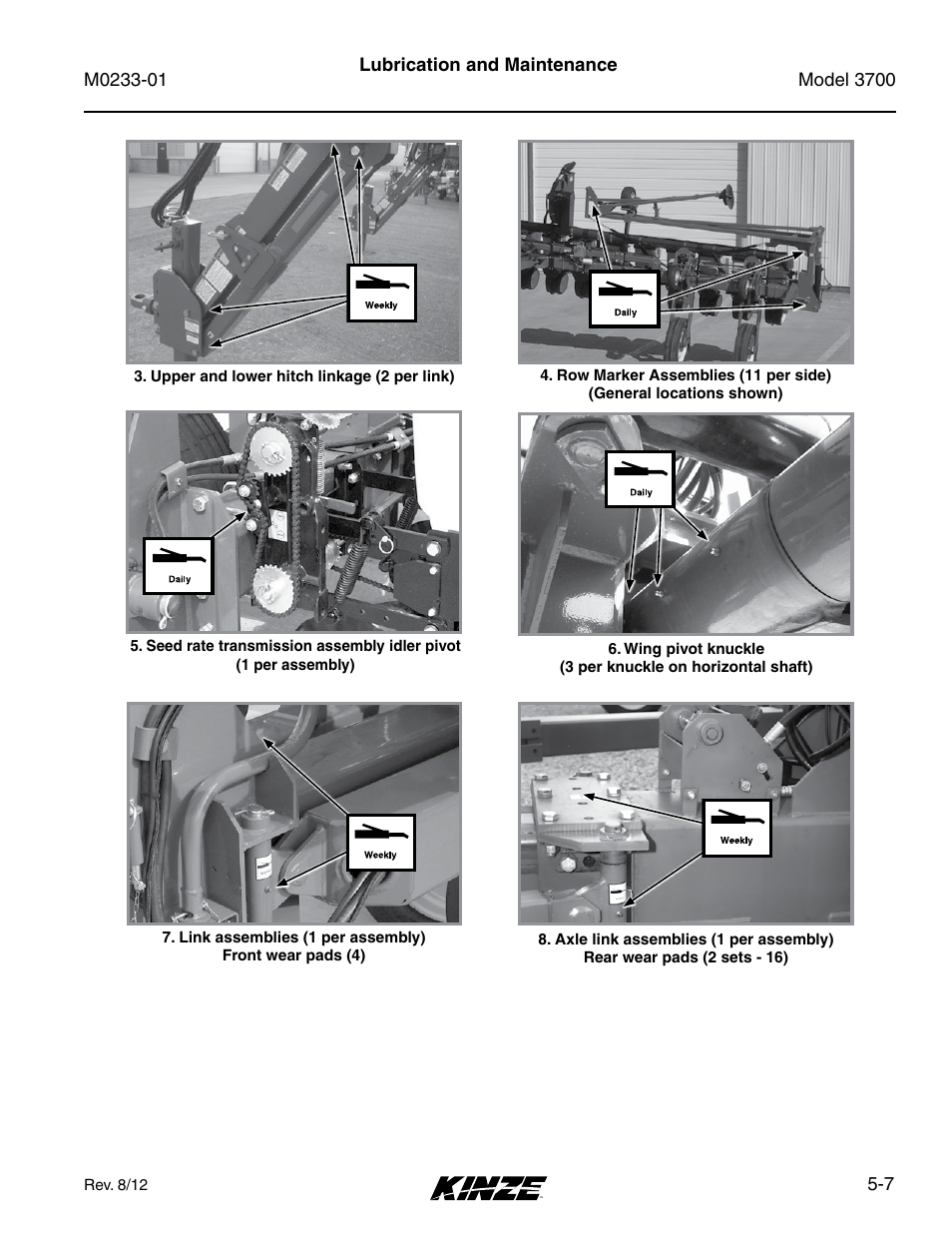 Kinze 3700 Front Folding Planter Rev. 7/14 User Manual | Page 103 / 172