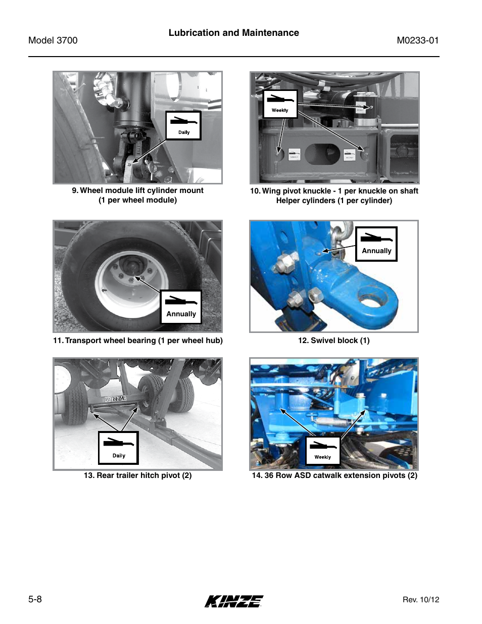 Kinze 3700 Front Folding Planter Rev. 7/14 User Manual | Page 104 / 172