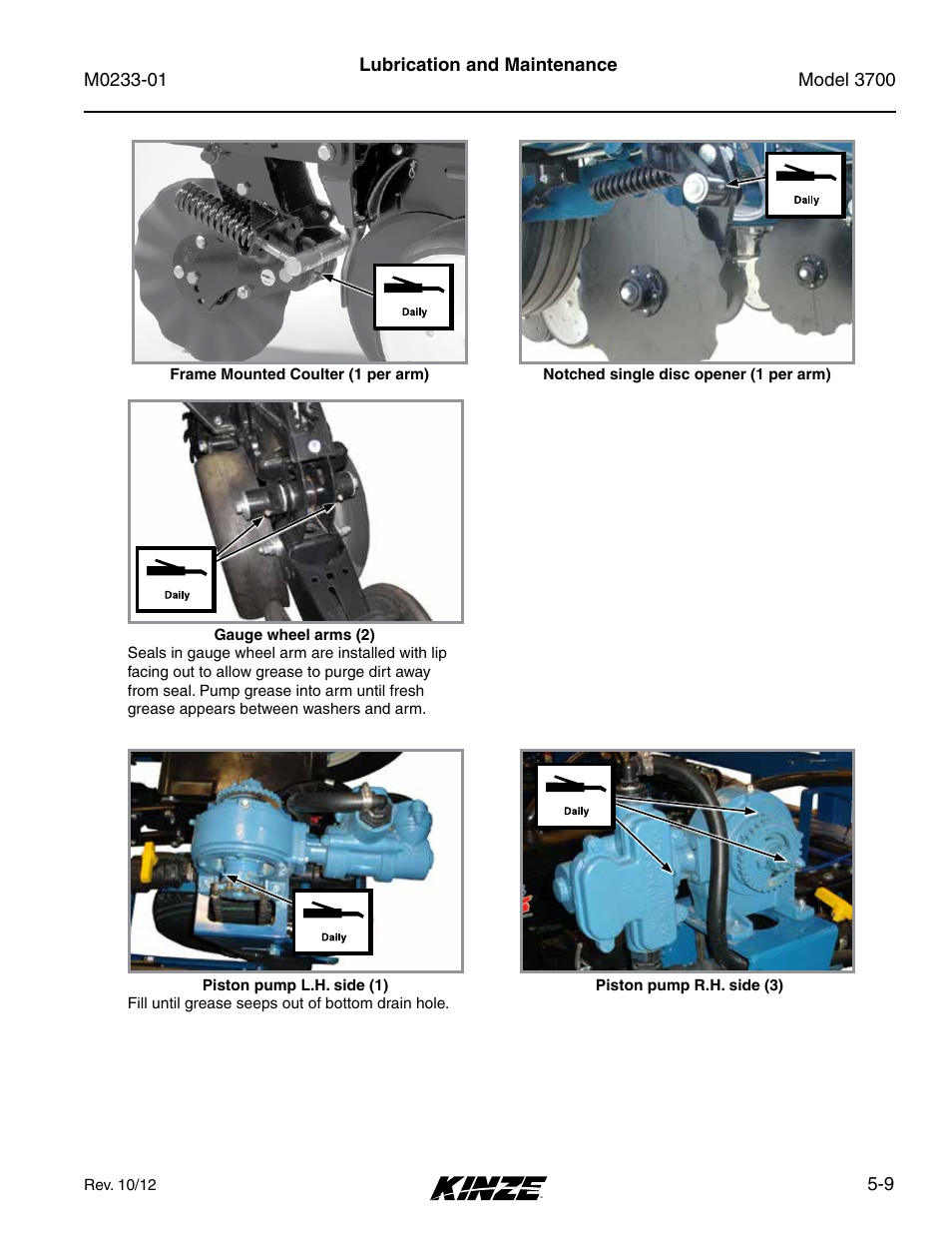 Kinze 3700 Front Folding Planter Rev. 7/14 User Manual | Page 105 / 172