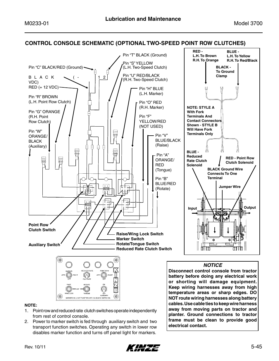 45 lubrication and maintenance | Kinze 3700 Front Folding Planter Rev. 7/14 User Manual | Page 141 / 172