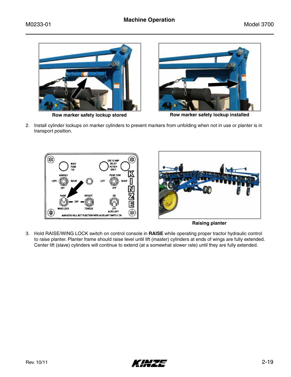 Kinze 3700 Front Folding Planter Rev. 7/14 User Manual | Page 29 / 172