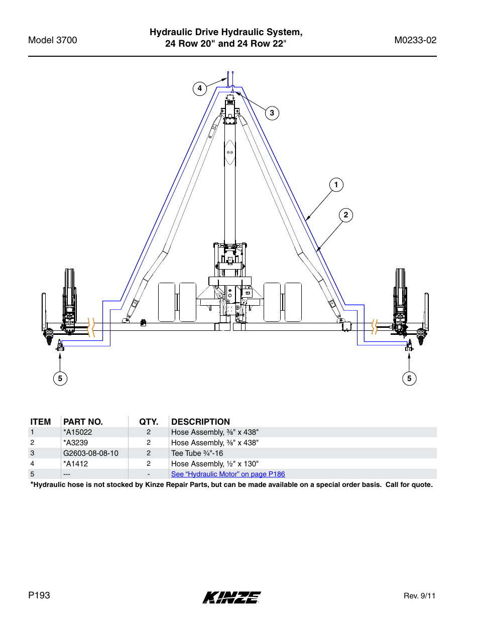 Kinze 3700 Front Folding Planter Rev. 6/14 User Manual | Page 196 / 284