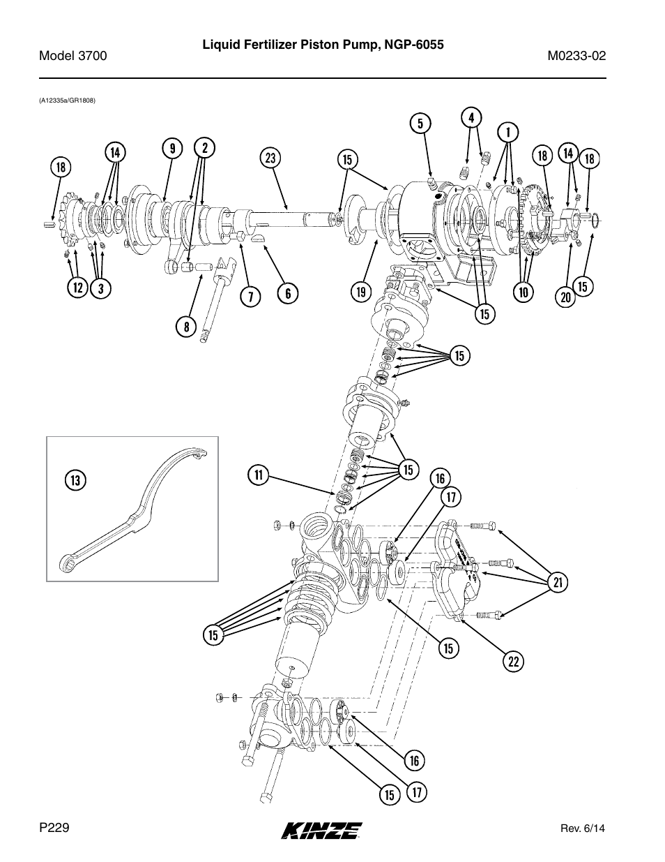 Liquid fertilizer piston pump, ngp-6055 | Kinze 3700 Front Folding Planter Rev. 6/14 User Manual | Page 232 / 284