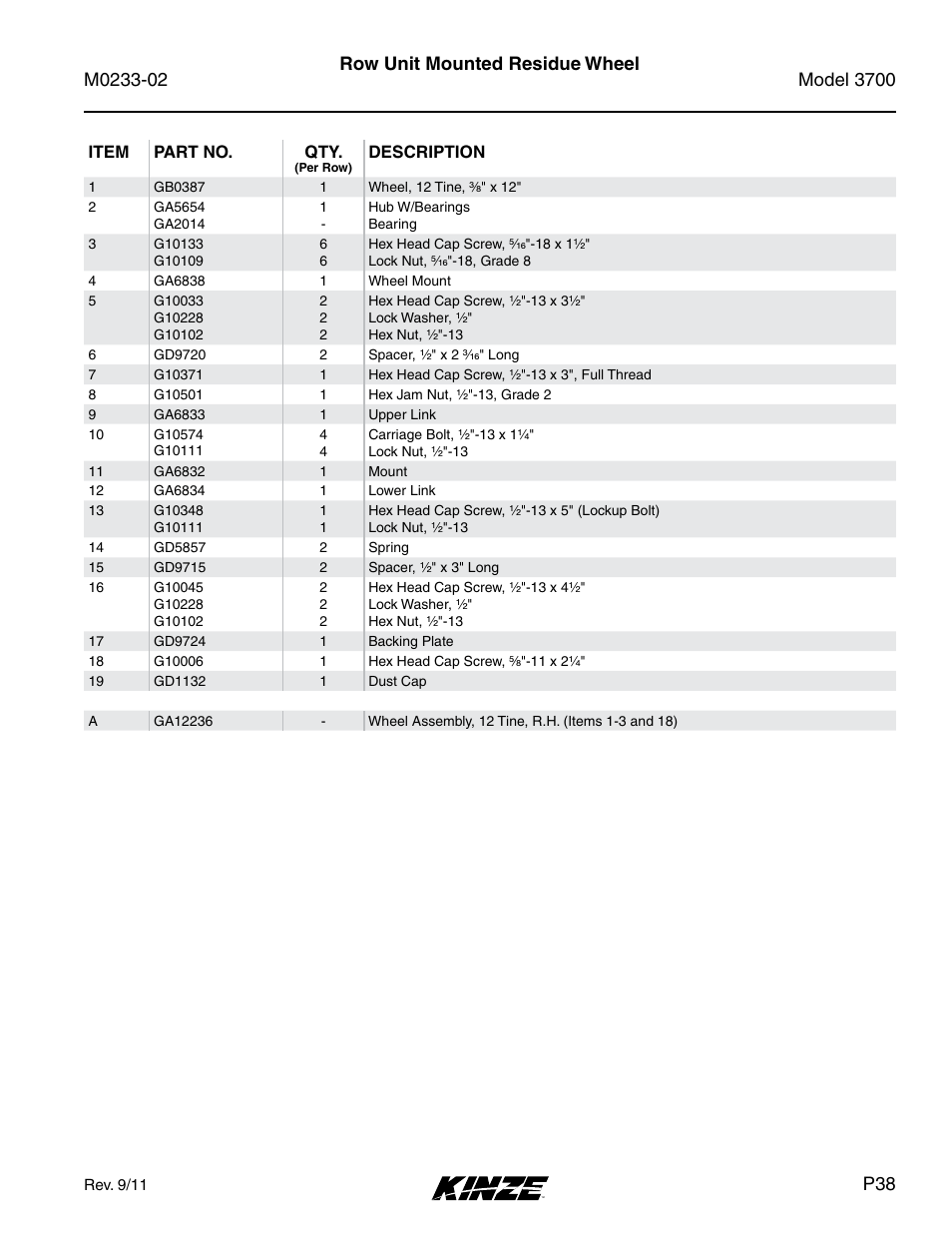 Kinze 3700 Front Folding Planter Rev. 6/14 User Manual | Page 41 / 284