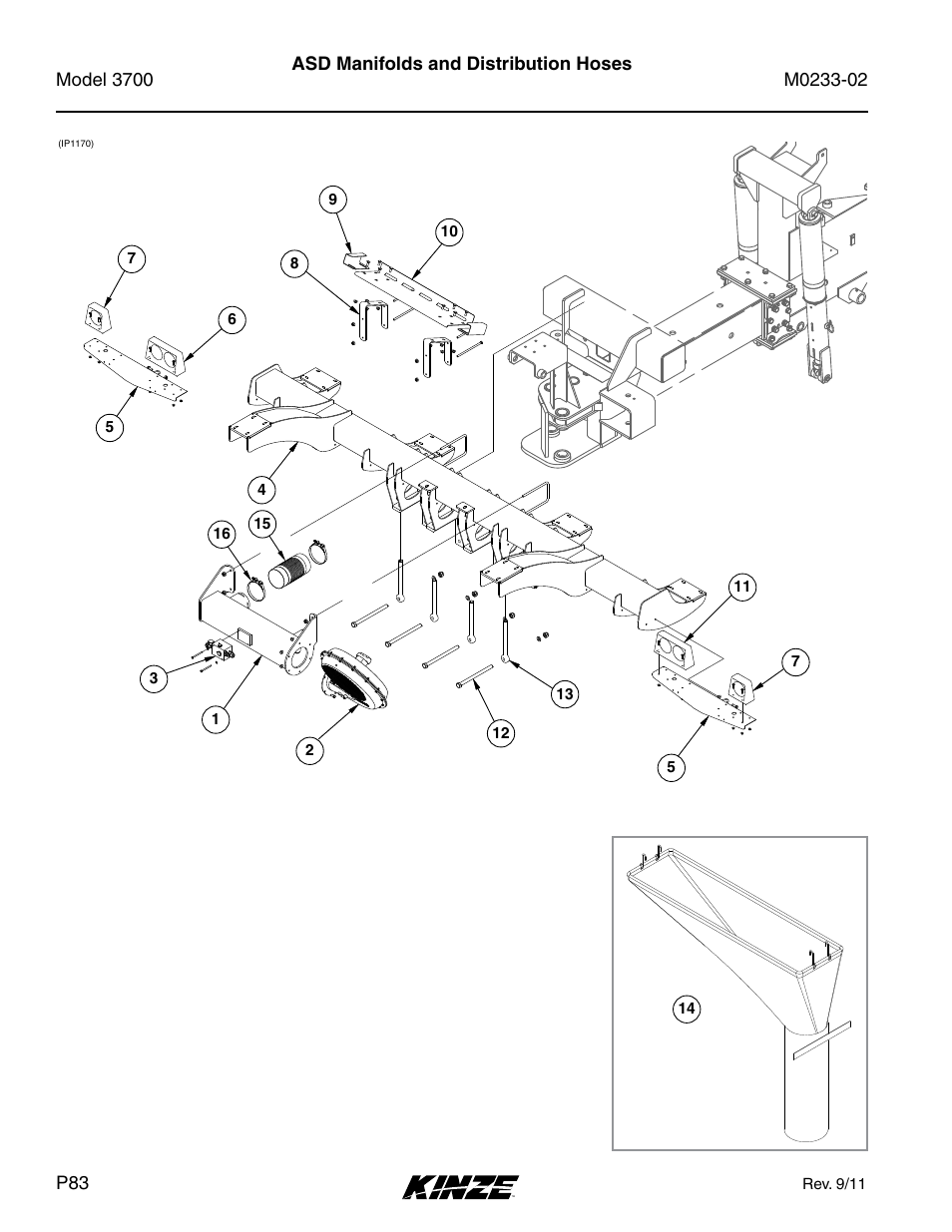 Asd manifolds and distribution hoses | Kinze 3700 Front Folding Planter Rev. 6/14 User Manual | Page 86 / 284