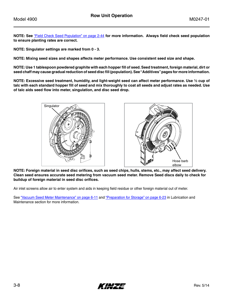 Kinze 4900 Front Folding Planter Rev. 5/14 User Manual | Page 66 / 132