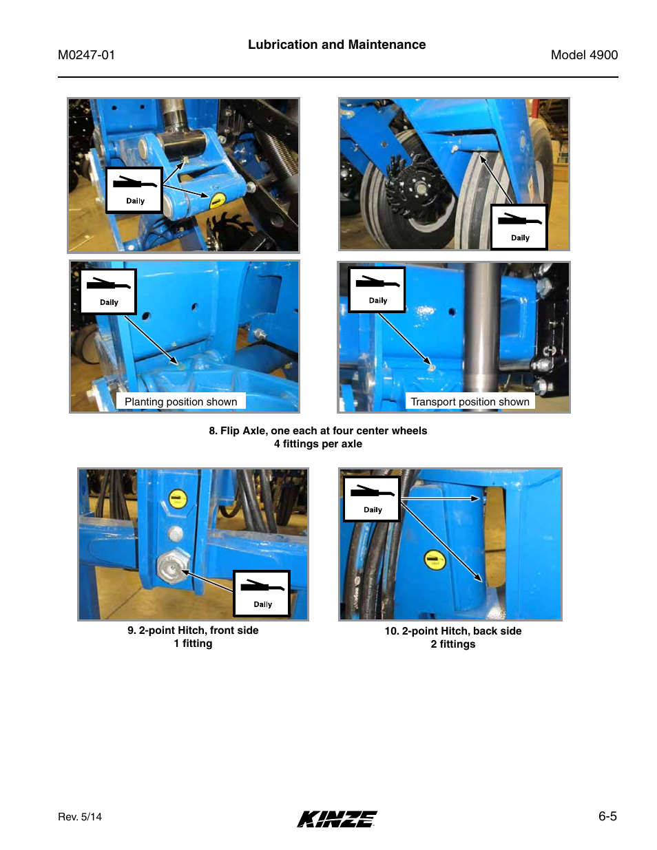 Kinze 4900 Front Folding Planter Rev. 5/14 User Manual | Page 87 / 132