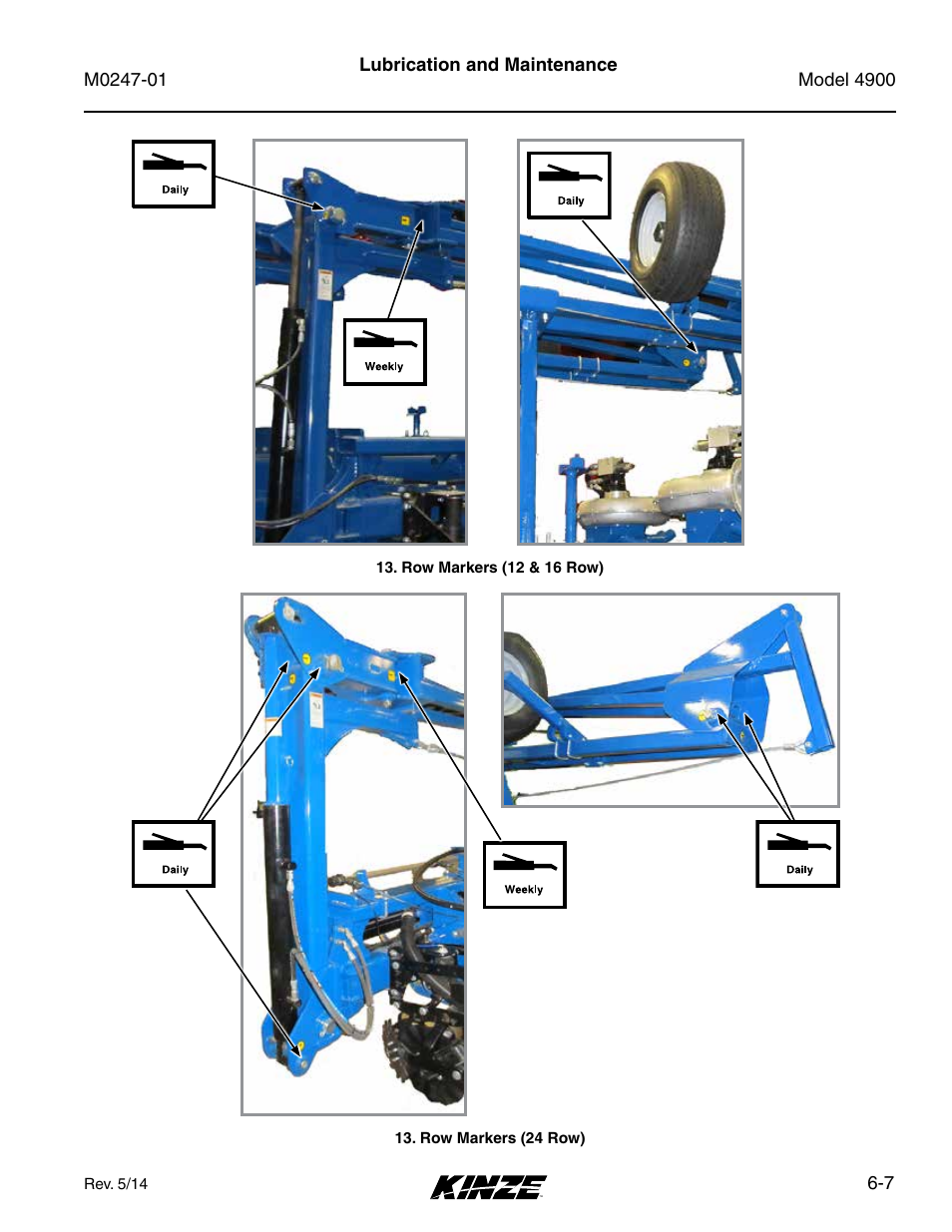 Kinze 4900 Front Folding Planter Rev. 5/14 User Manual | Page 89 / 132