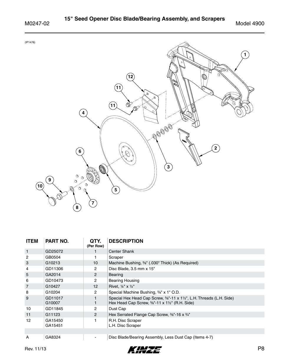 Kinze 4900 Front Folding Planter Rev. 3/14 User Manual | Page 11 / 280