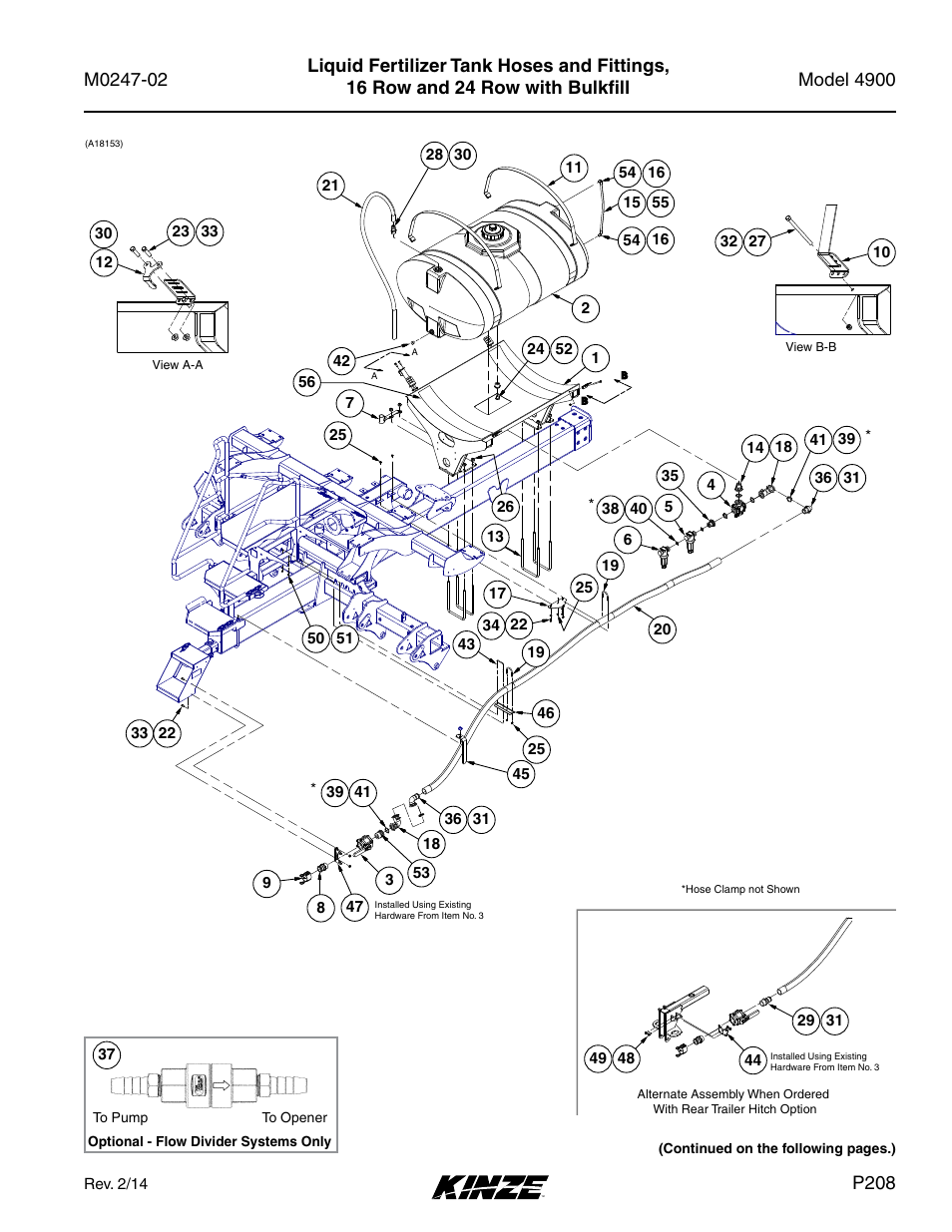 P208 | Kinze 4900 Front Folding Planter Rev. 3/14 User Manual | Page 211 / 280