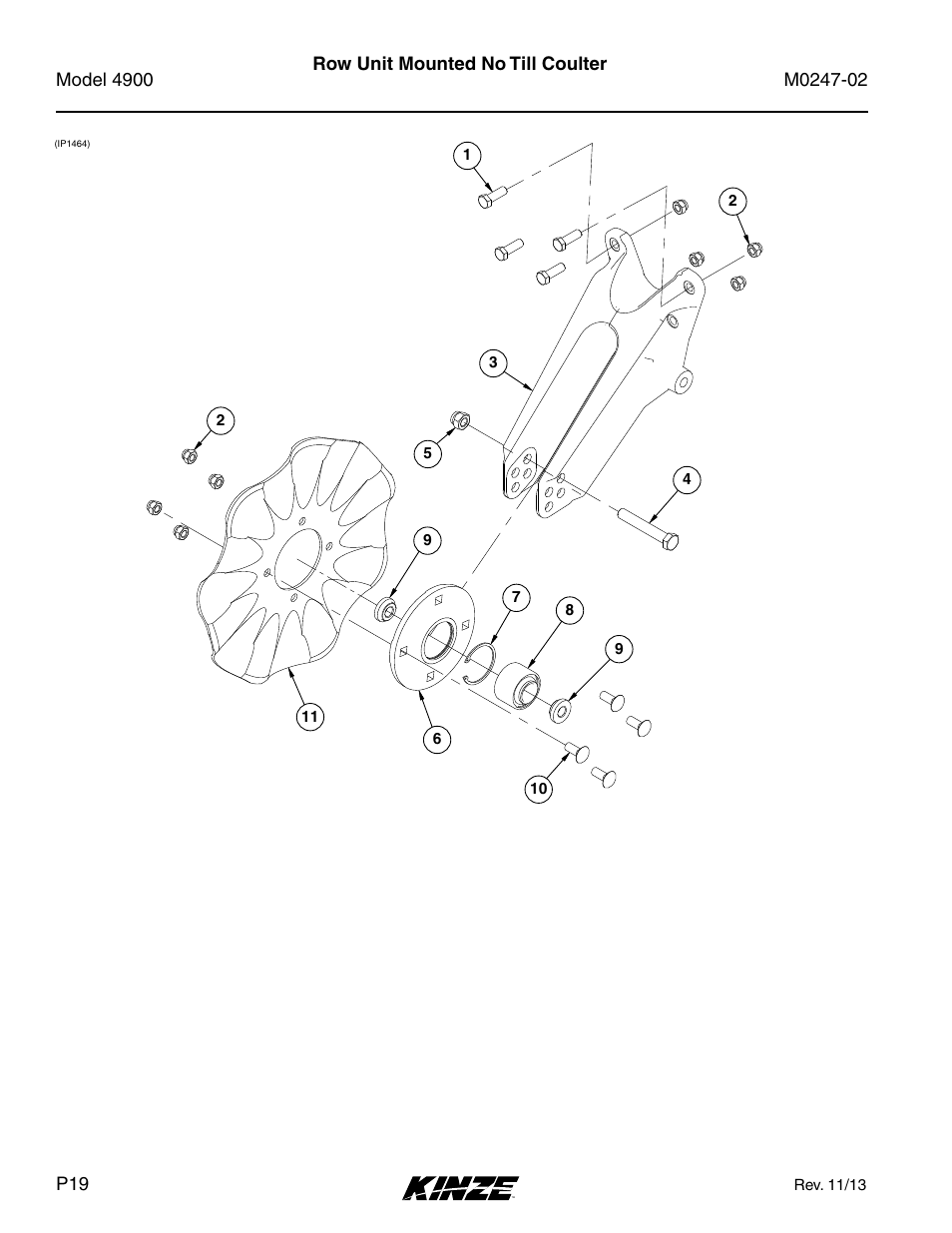 Row unit mounted no till coulter | Kinze 4900 Front Folding Planter Rev. 3/14 User Manual | Page 22 / 280