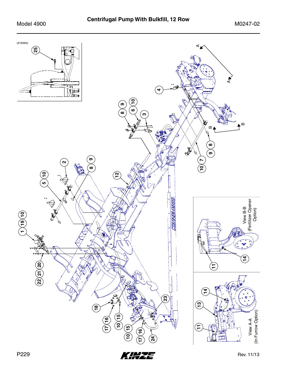 Centrifugal pump with bulkfill, 12 row | Kinze 4900 Front Folding Planter Rev. 3/14 User Manual | Page 232 / 280