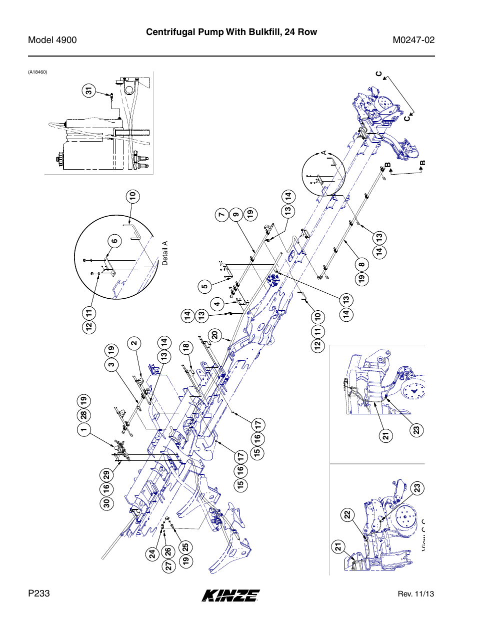 Centrifugal pump with bulkfill, 24 row | Kinze 4900 Front Folding Planter Rev. 3/14 User Manual | Page 236 / 280