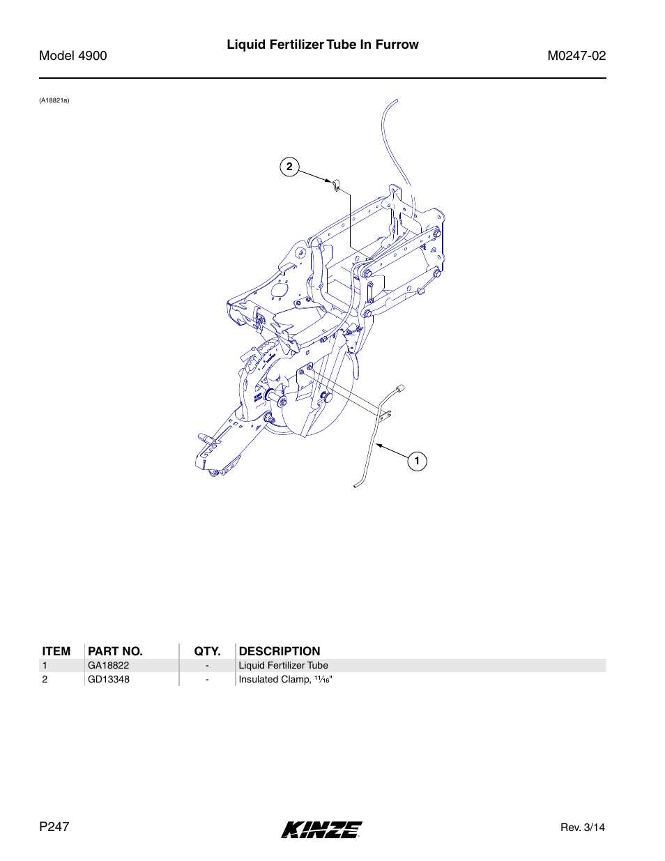 Kinze 4900 Front Folding Planter Rev. 3/14 User Manual | Page 250 / 280