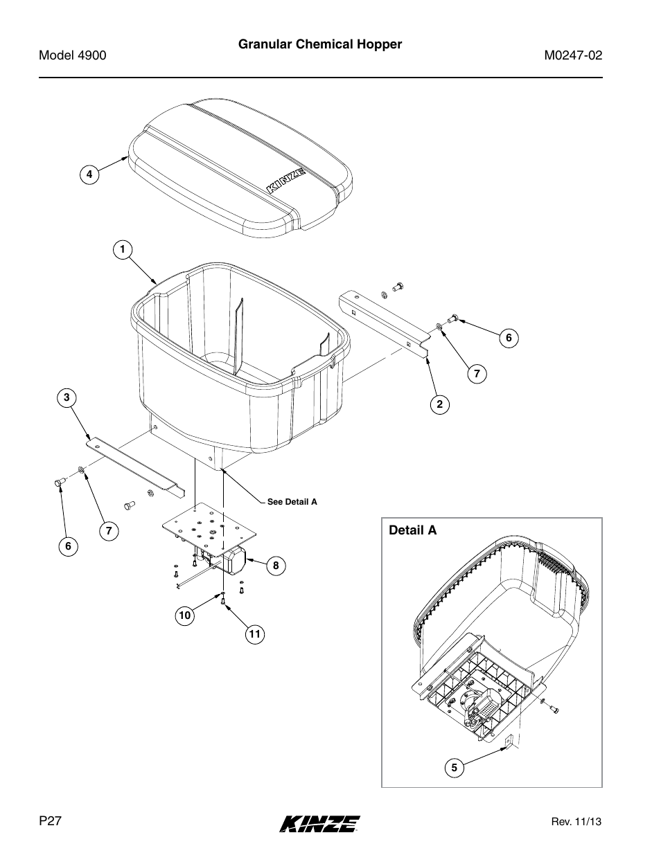 Granular chemical hopper | Kinze 4900 Front Folding Planter Rev. 3/14 User Manual | Page 30 / 280