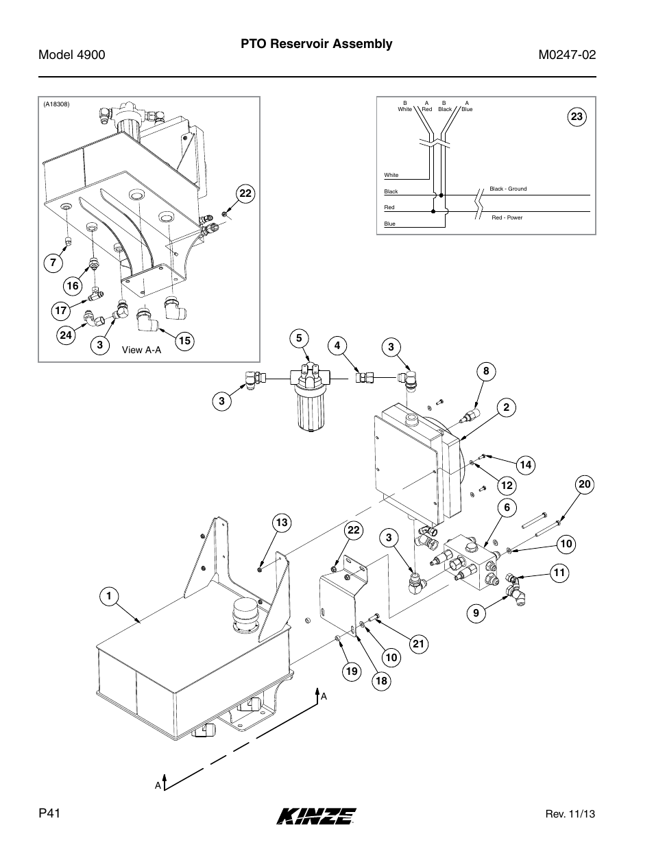 Pto reservoir assembly | Kinze 4900 Front Folding Planter Rev. 3/14 User Manual | Page 44 / 280