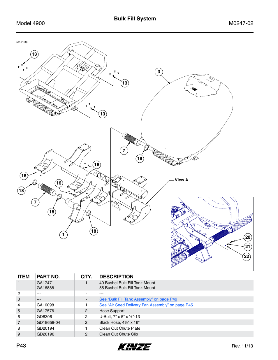 Bulk fill system | Kinze 4900 Front Folding Planter Rev. 3/14 User Manual | Page 46 / 280
