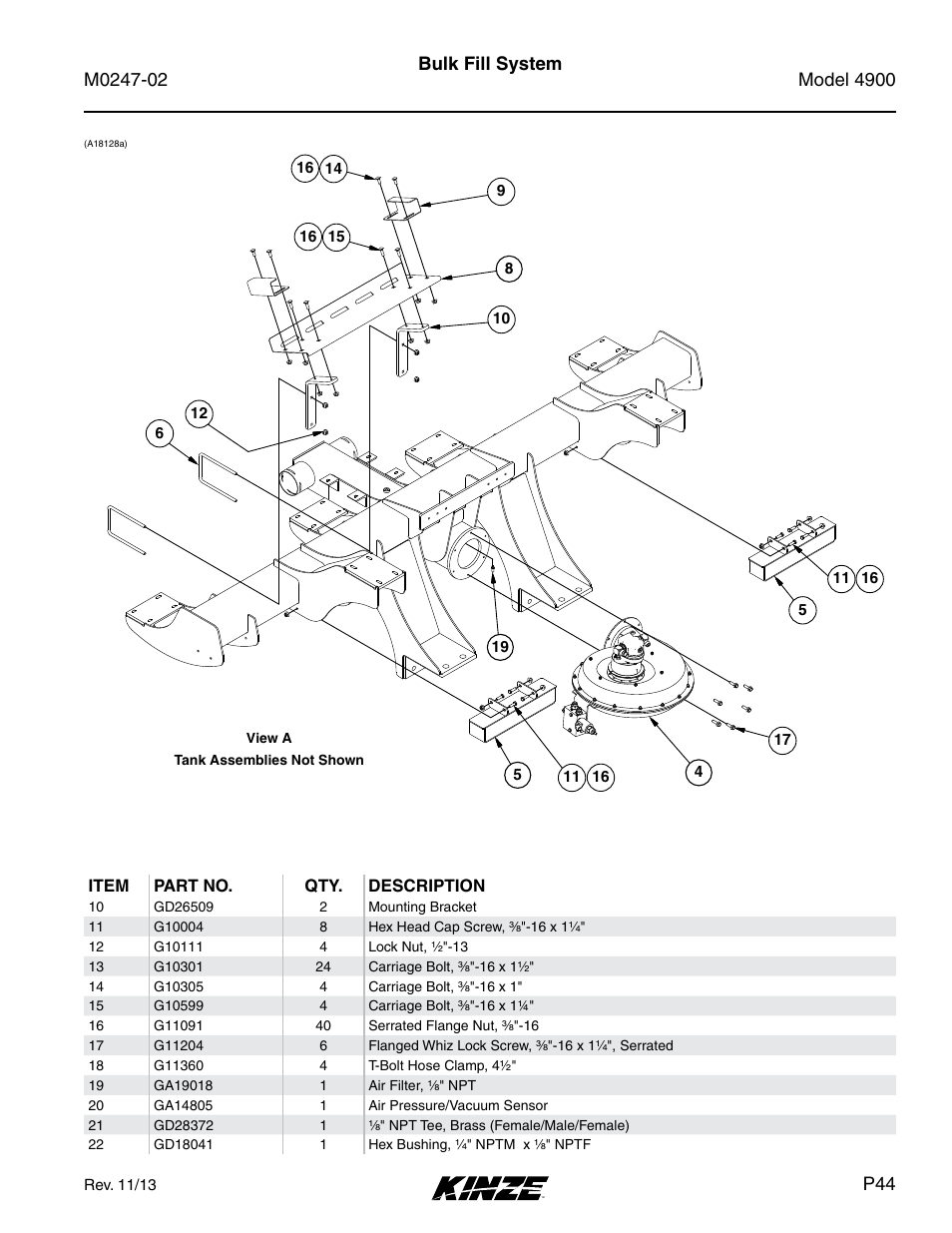 Bulk fill system | Kinze 4900 Front Folding Planter Rev. 3/14 User Manual | Page 47 / 280