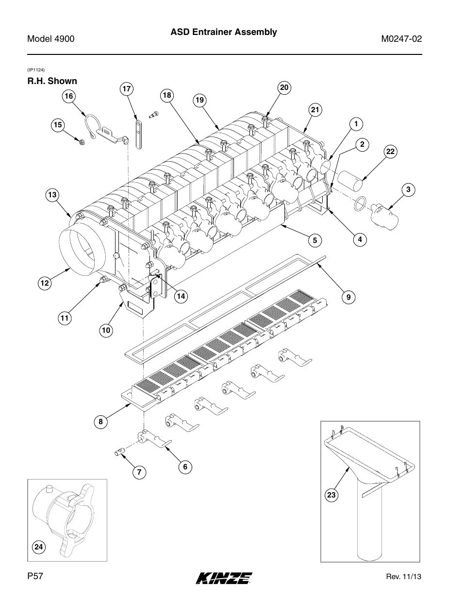 Asd entrainer assembly | Kinze 4900 Front Folding Planter Rev. 3/14 User Manual | Page 60 / 280