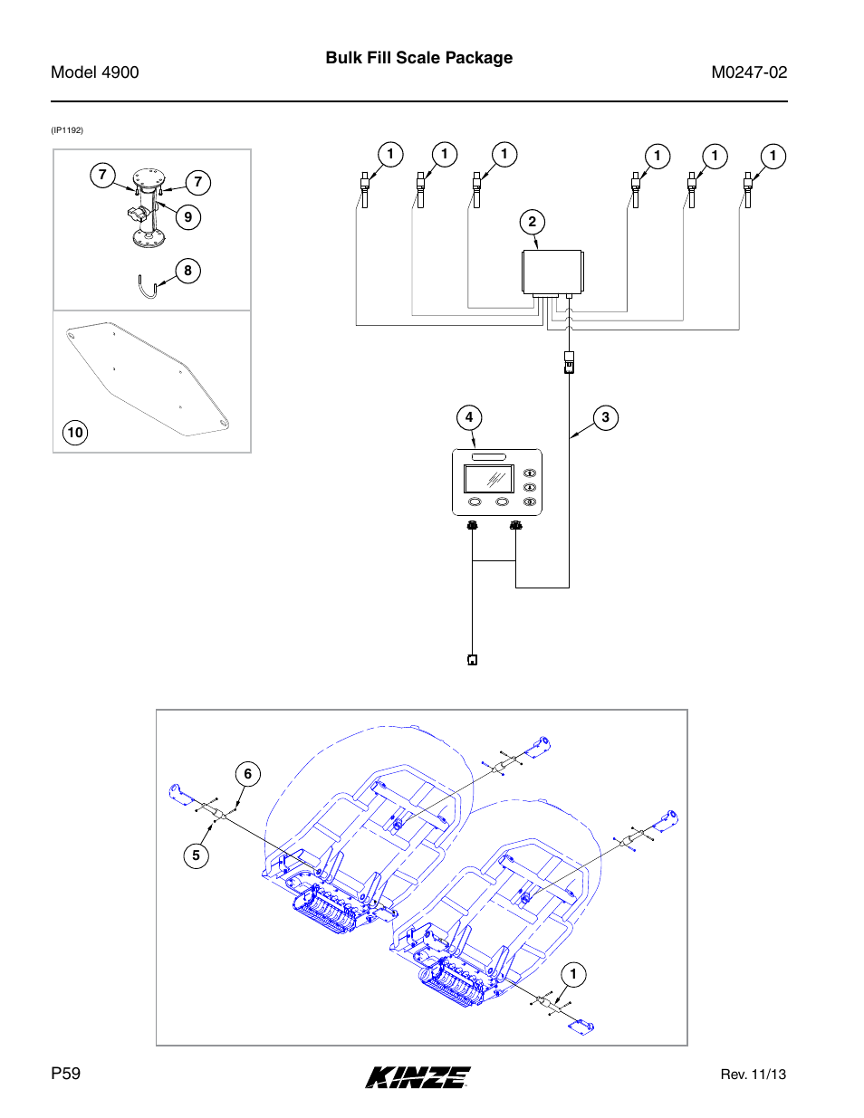 Bulk fill scale package | Kinze 4900 Front Folding Planter Rev. 3/14 User Manual | Page 62 / 280