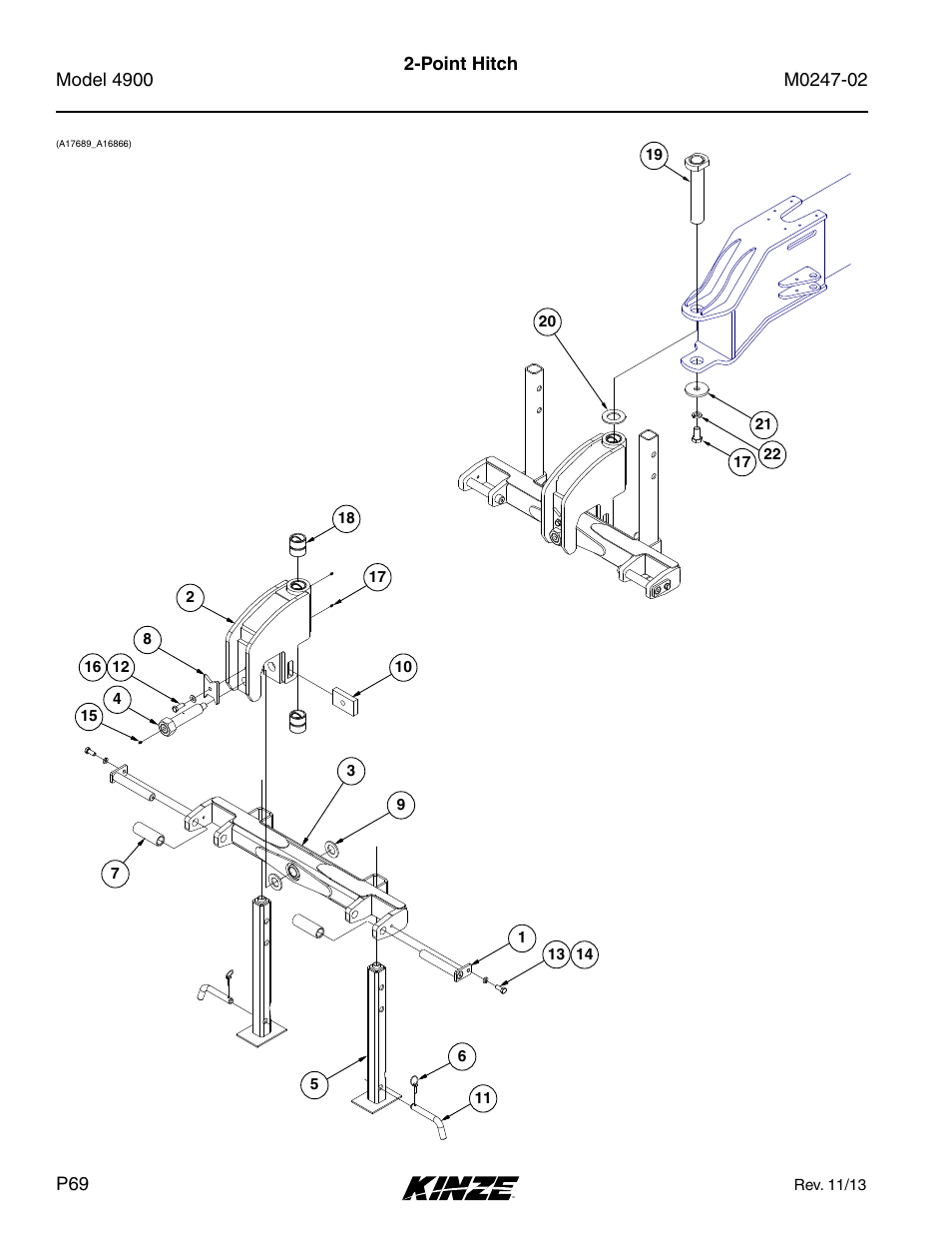 Point hitch | Kinze 4900 Front Folding Planter Rev. 3/14 User Manual | Page 72 / 280