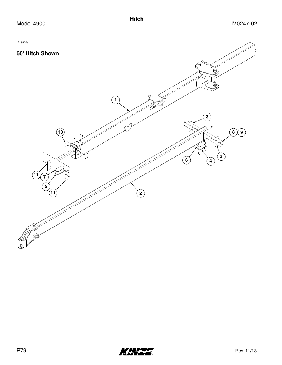Hitch | Kinze 4900 Front Folding Planter Rev. 3/14 User Manual | Page 82 / 280