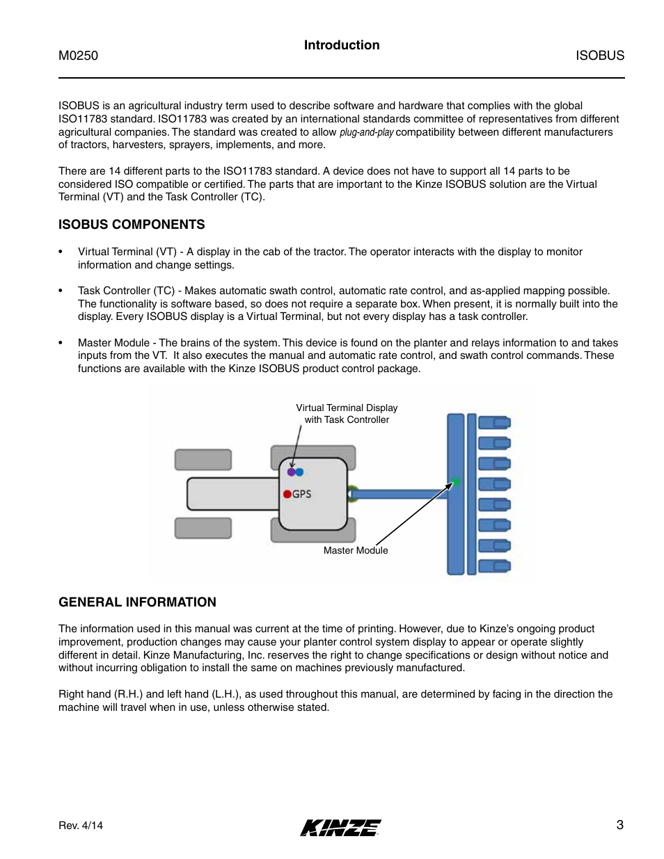 Introduction | Kinze ISOBUS Electronics Package (4900) Rev. 4/14 User Manual | Page 7 / 60