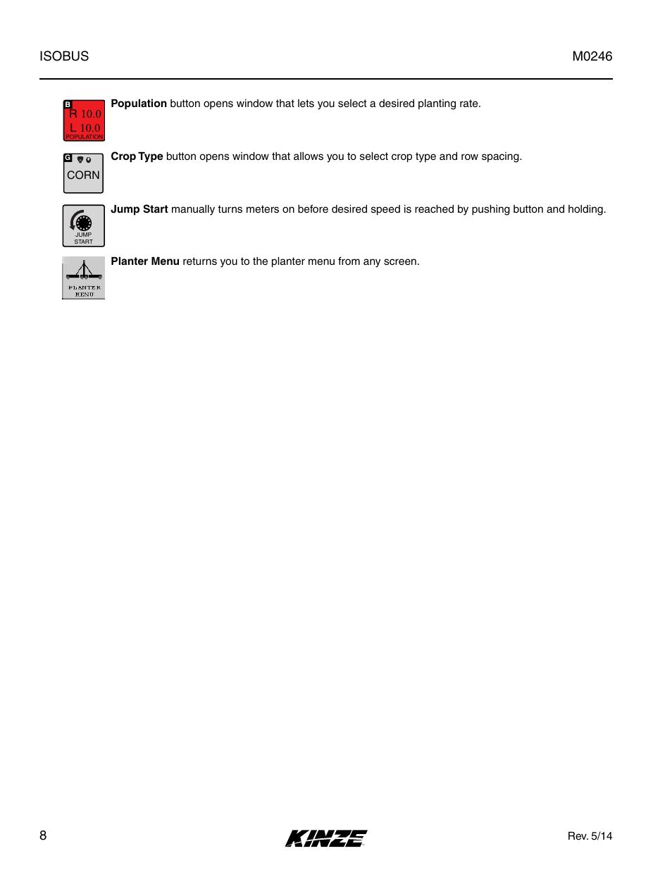 Kinze ISOBUS Electronics Package (3000 Series) Rev. 5/14 User Manual | Page 14 / 46