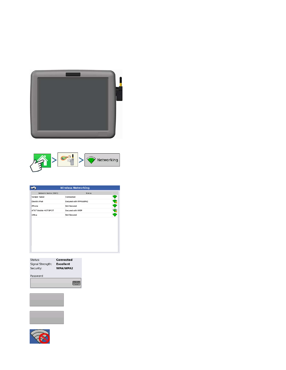 Agfiniti, Connecting to wi-fi network, Initi | Onnecting to, Etwork | Kinze Ag Leader Integra User Manual | Page 113 / 350