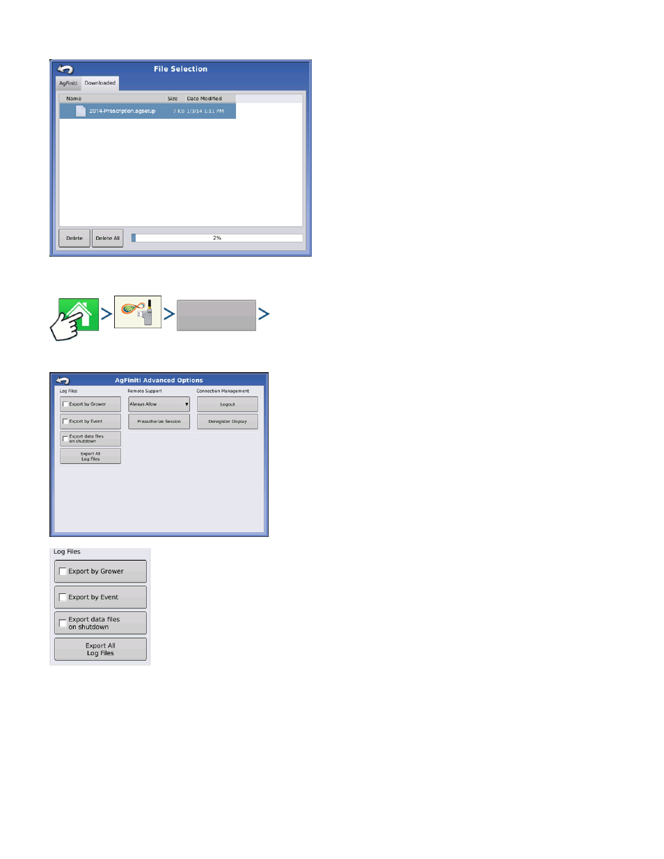 Export settings | Kinze Ag Leader Integra User Manual | Page 116 / 350