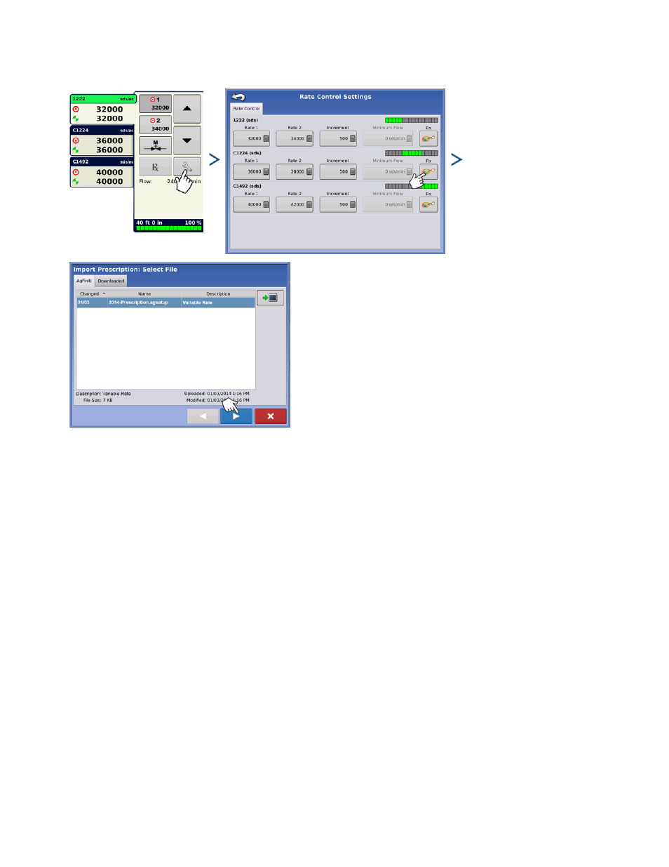 Importing a prescription | Kinze Ag Leader Integra User Manual | Page 117 / 350