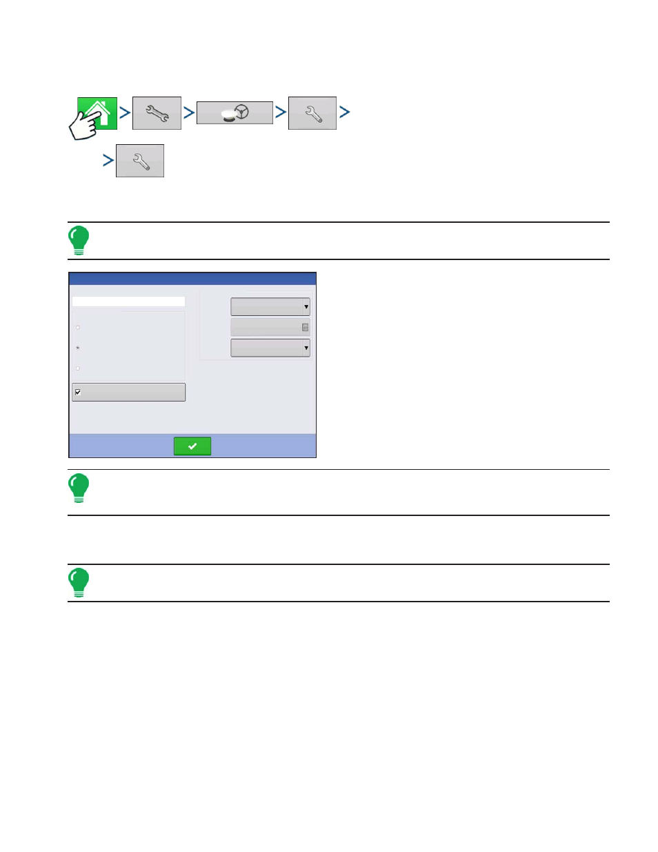 Omnistar settings, Ar, see, Star s | Ettings | Kinze Ag Leader Integra User Manual | Page 123 / 350