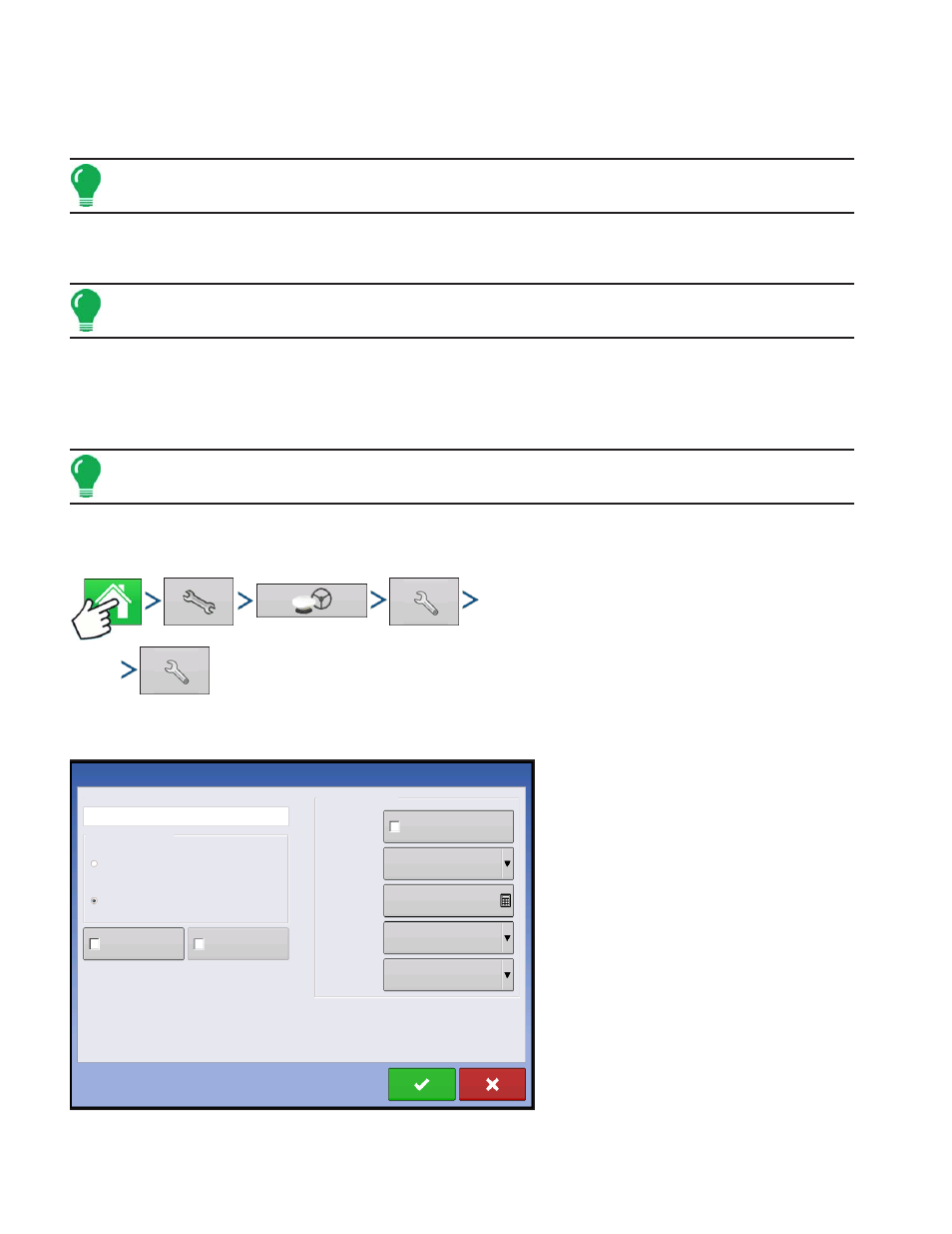 Omnistar settings — gps 2500, Star s, Gps 2500 | Ettings | Kinze Ag Leader Integra User Manual | Page 124 / 350