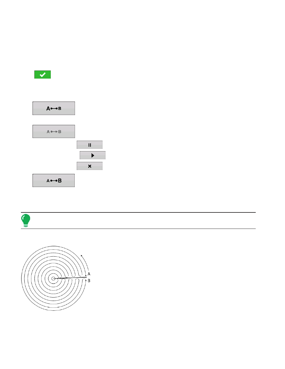 Create ab line using 2 points, Pivot, Ivot | Kinze Ag Leader Integra User Manual | Page 138 / 350