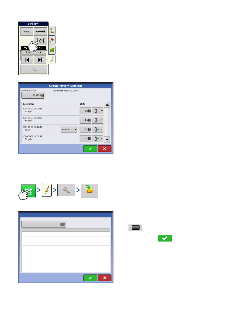 Guidance options, Save, Uidance | Ptions | Kinze Ag Leader Integra User Manual | Page 146 / 350