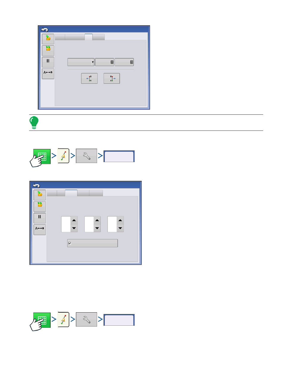 Steering, Ontrac tuning, Steering ontrac tuning | Teering, Uning | Kinze Ag Leader Integra User Manual | Page 149 / 350