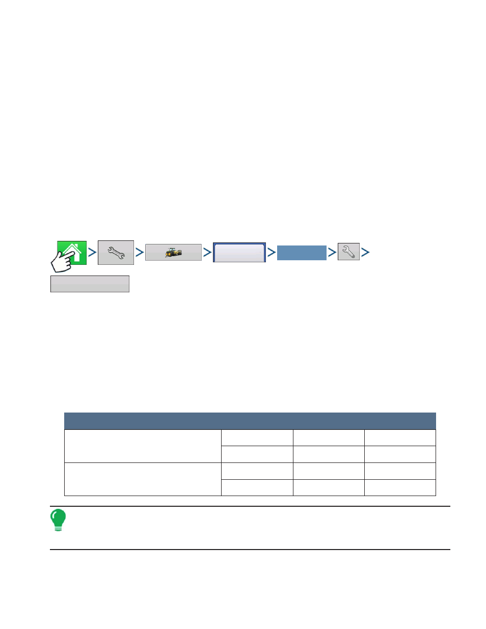 Autoswath, Row shutoff, Configuration setup | Row shutoff look-ahead numbers, Configuration setup row shutoff look-ahead numbers, Wath, Hutoff | Kinze Ag Leader Integra User Manual | Page 175 / 350