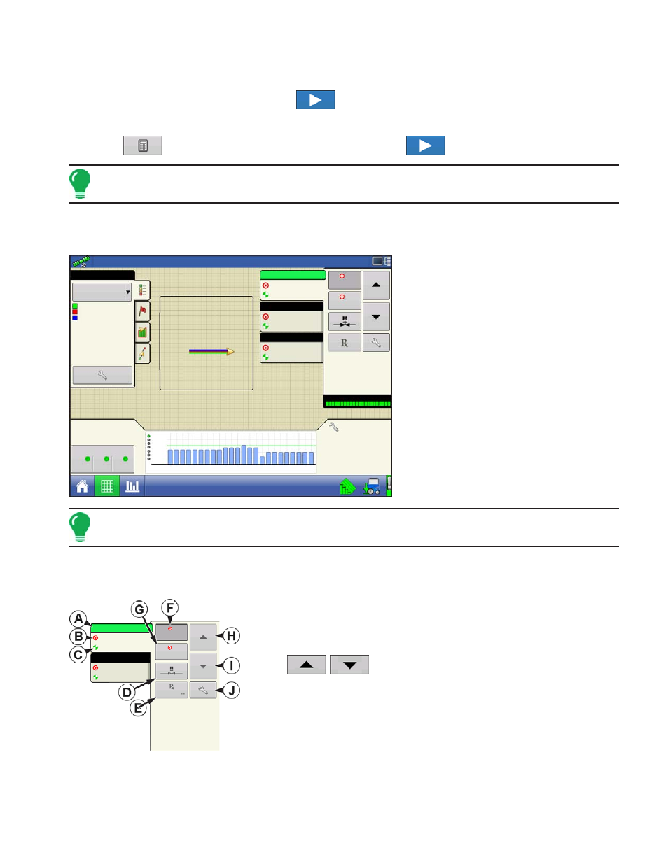 Rate control: map screen, Product control toolbox, Rate control: map screen product control toolbox | Ontrol, Creen, Roduct, Oolbox, Lanting | Kinze Ag Leader Integra User Manual | Page 191 / 350
