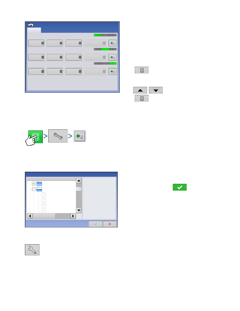 Loading prescriptions, Showing prescriptions on the map screen, For more information, see | Oading, Rescriptions, Howing, Rescriptions on the, Creen | Kinze Ag Leader Integra User Manual | Page 193 / 350