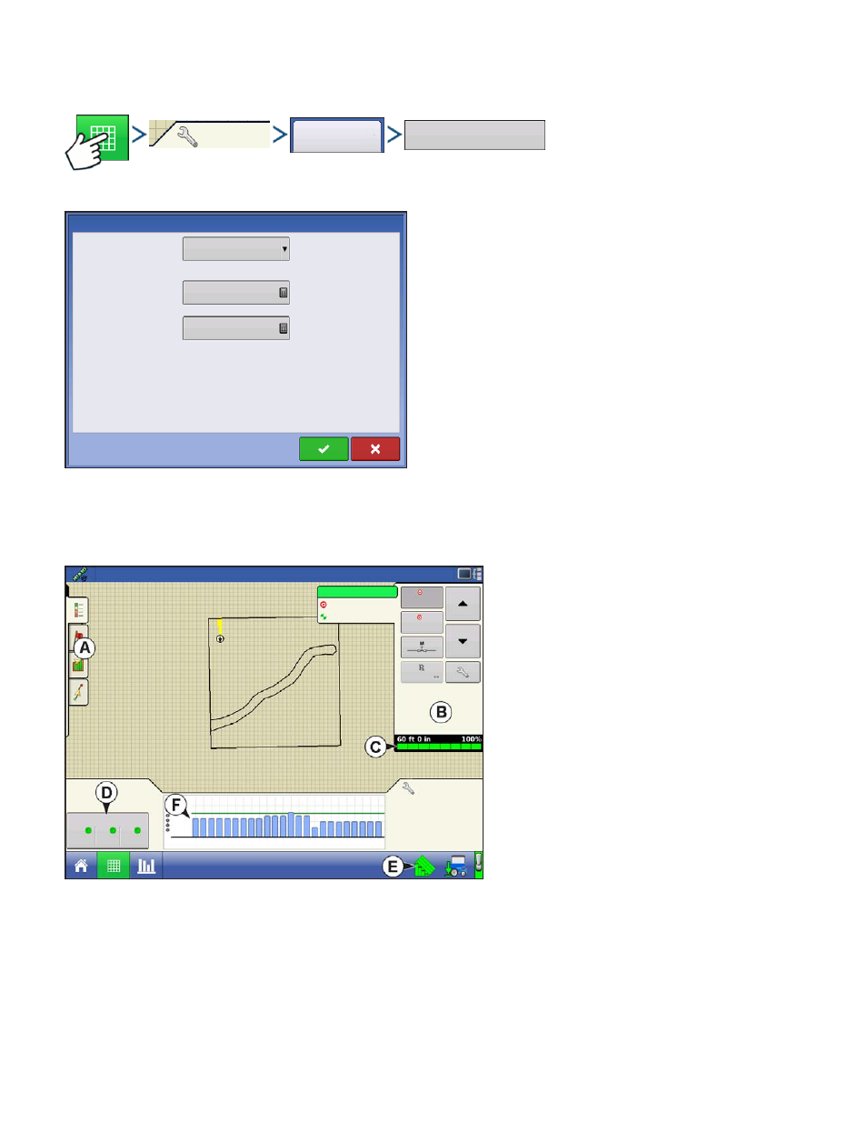 Seed monitor thresholds, Seedcommand map screen examples, Onitor | Hresholds, Ommand, Creen, Xamples | Kinze Ag Leader Integra User Manual | Page 210 / 350