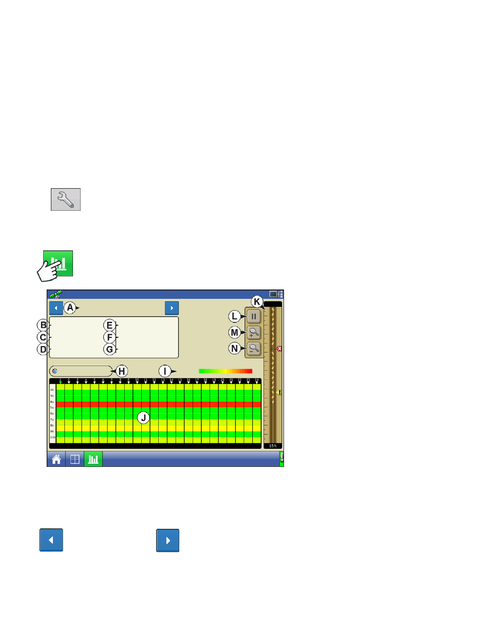 Row performance screen | Kinze Ag Leader Integra User Manual | Page 216 / 350