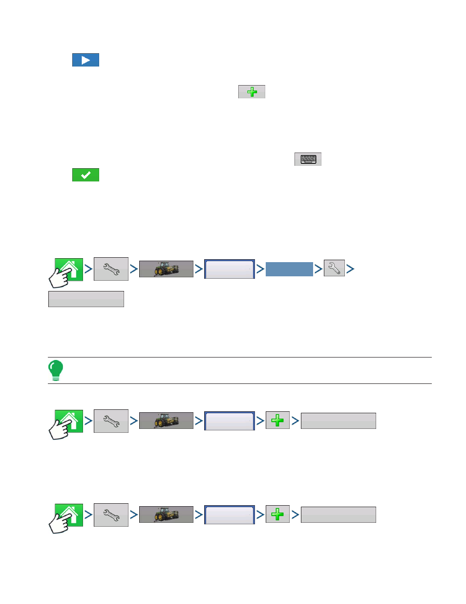 Controller settings, Add a product, Add a mix | Add a product add a mix, Ontroller, Ettings | Kinze Ag Leader Integra User Manual | Page 235 / 350