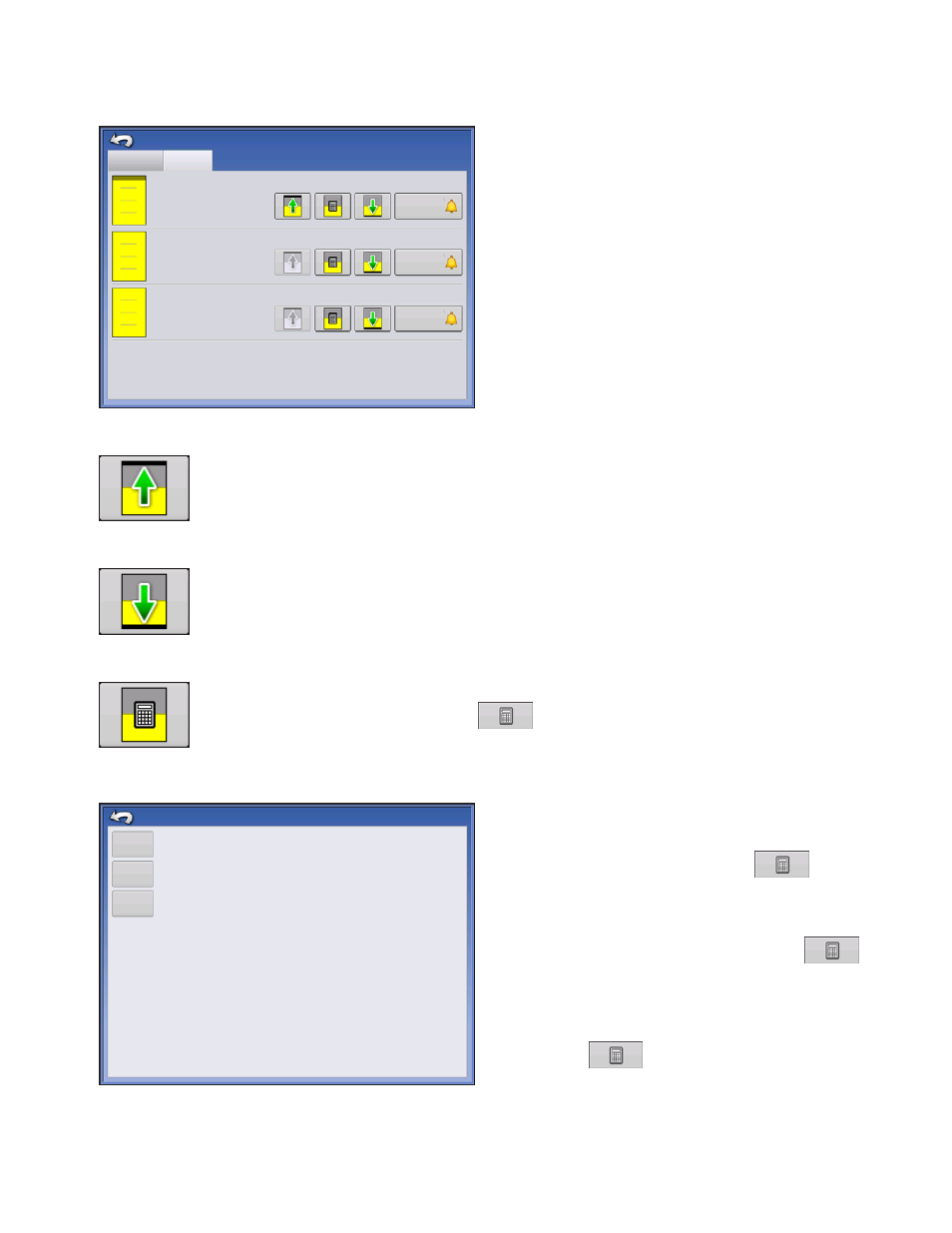 Rate control: container level, Tank fill, Tank empty | Tank partial fill, Adjust container amount, Tank fill tank empty tank partial fill, For more information, see, Rate control, Ontrol, Ontainer | Kinze Ag Leader Integra User Manual | Page 245 / 350