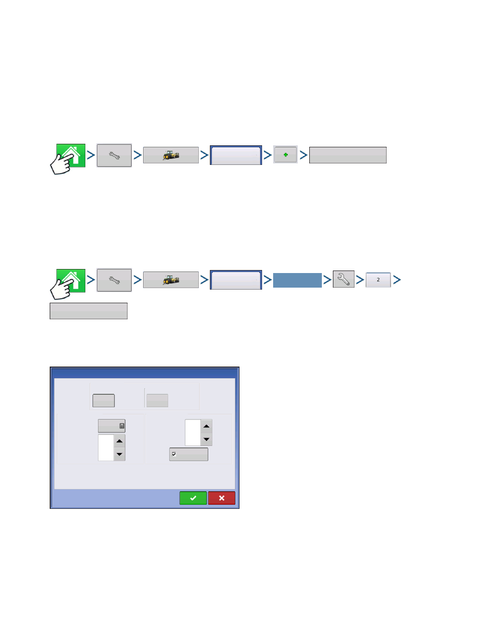 Injection, Create configuration, Setup configuration | Rate response warning, Create configuration setup configuration, Njection, Reate, Onfiguration, Etup | Kinze Ag Leader Integra User Manual | Page 265 / 350