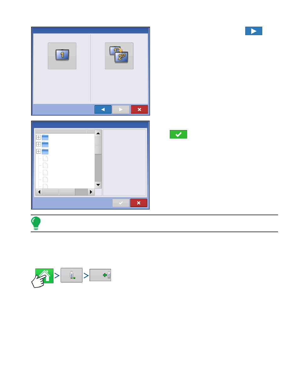 Import setup data, Import files, Mport | Etup, Iles | Kinze Ag Leader Integra User Manual | Page 33 / 350