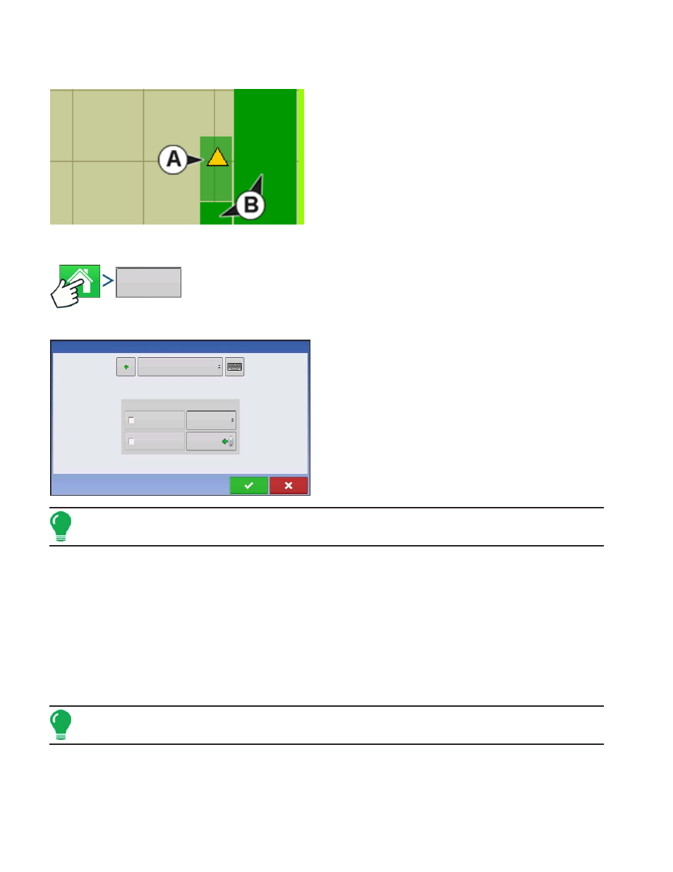 Map screen: flow delay, Region selection: options screen, Tracking varieties and changing regions | Kinze Ag Leader Integra User Manual | Page 332 / 350