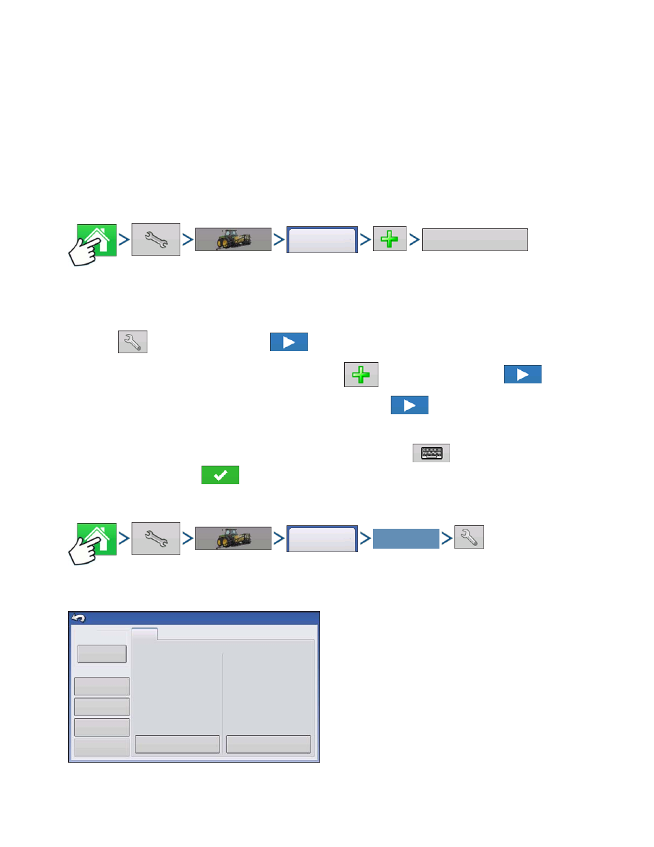 Claas quantimeter, Create configuration, Configuration setup | Create configuration configuration setup, Laas, Uantimeter, Reate, Onfiguration, Etup | Kinze Ag Leader Integra User Manual | Page 337 / 350